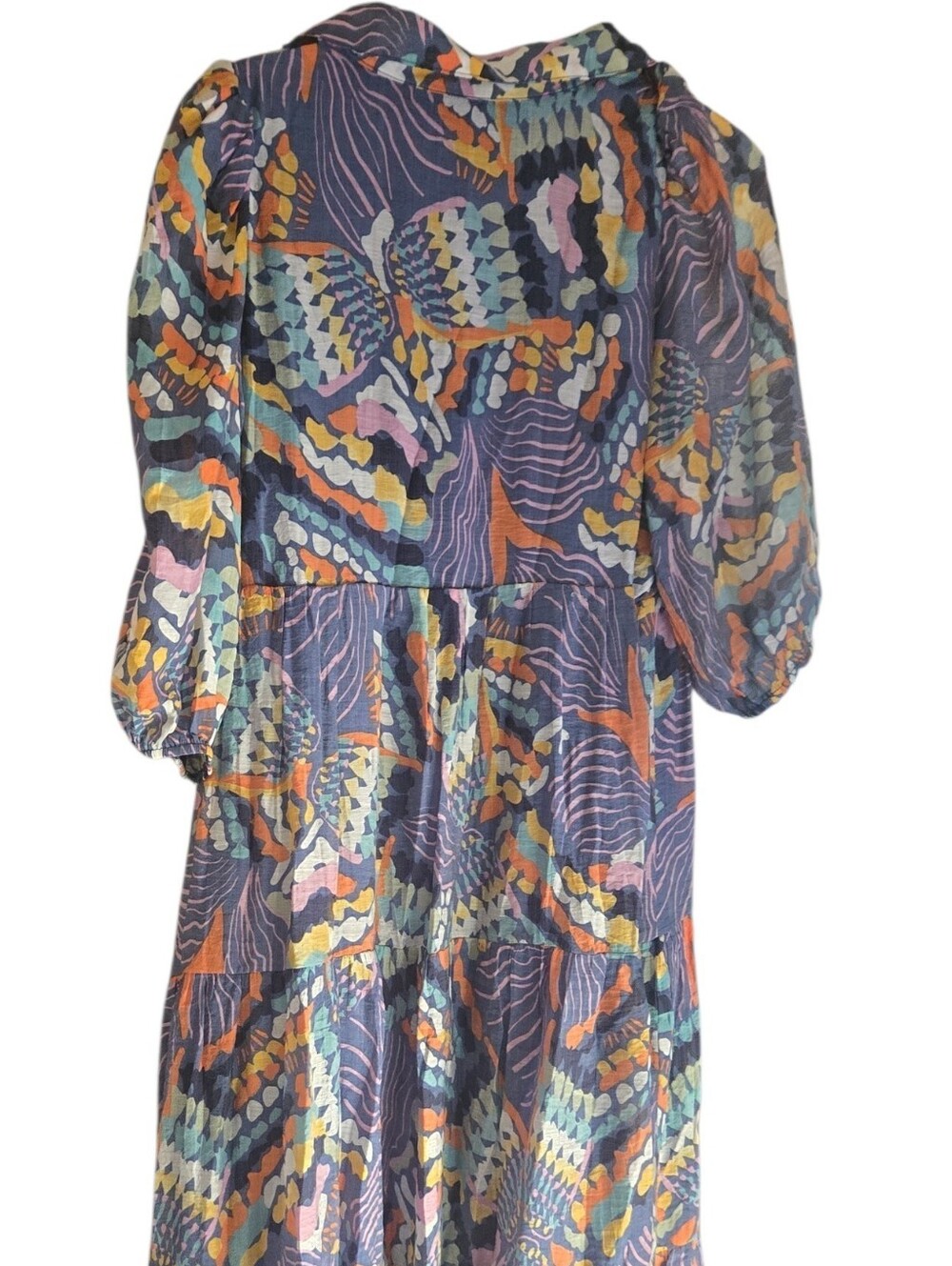 TCEC, Bohemian Printed Midi Dress in Purple Multi - Picture 5 of 8